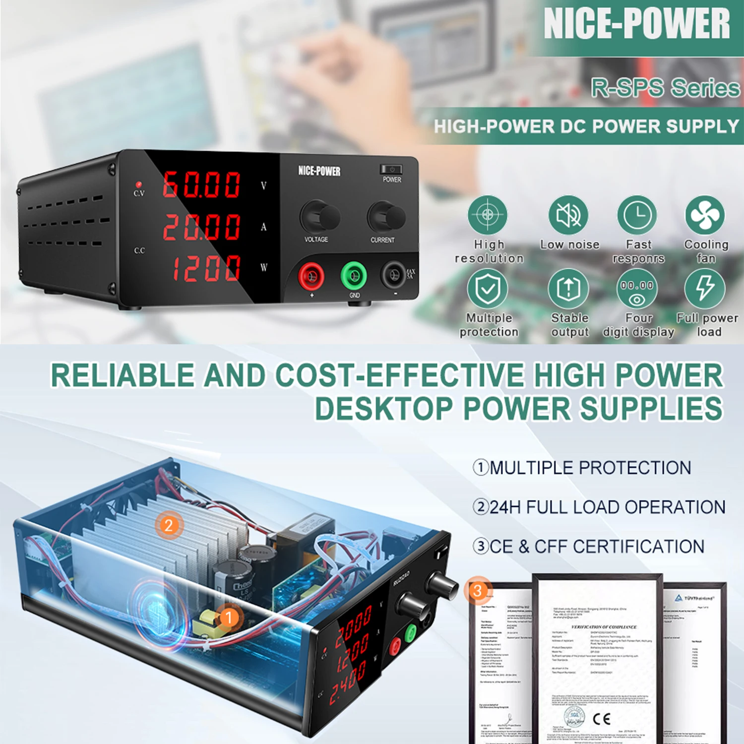30V 30A Lab Bench Power Source - High Power 60V 20A Bench Power Supply recension och pris